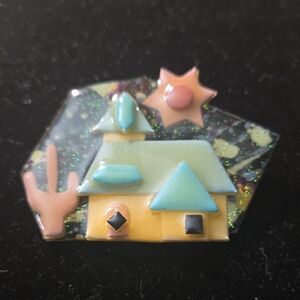 Charming Pastel House Broach